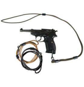 Šňůra bezpečnostní MIL-TEC ke zbrani ČERNÁ