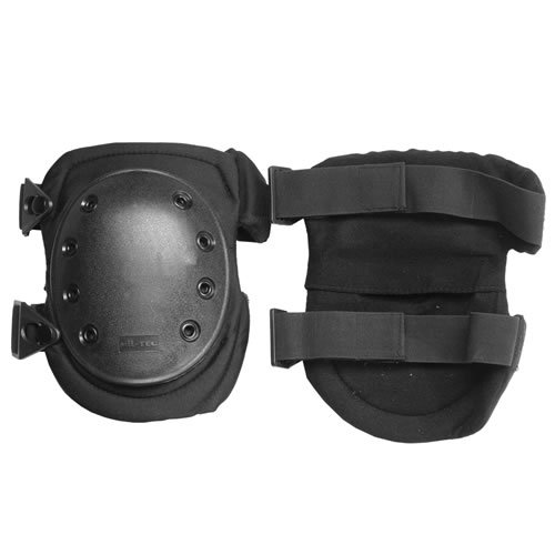 MIL-TEC chrániče kolenní ČERNÉ ZAPÍNACÍ pár