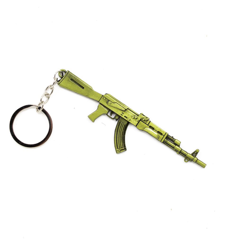 Albainox přívěšek na klíče puška AK MOSAZNÝ