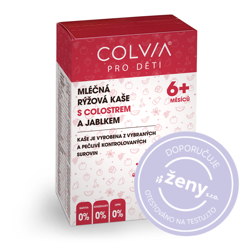 COLVIA Mléčná rýžová kaše s colostrem a jablkem