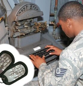 MILITARY RANGE ražba identifikačních známek US DOG TAG