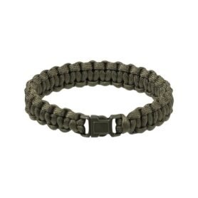 Náramek pletený PARACORD 15mm ZELENÝ vel. S