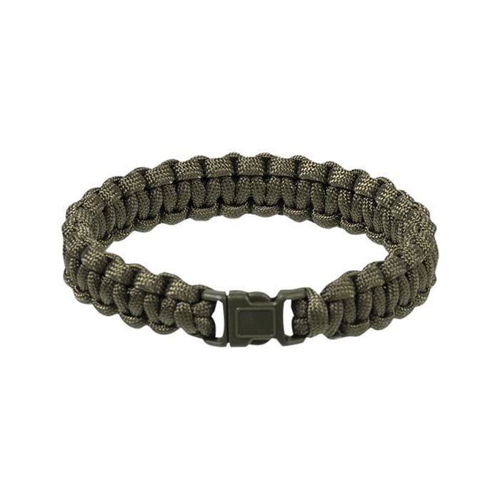Náramek pletený PARACORD 15mm ZELENÝ vel. L