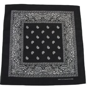 MFH šátek BANDANA 55x55 cm ČERNÁ/BÍLÁ