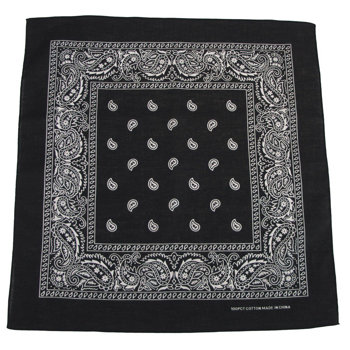 MFH šátek BANDANA 55x55 cm ČERNÁ/BÍLÁ