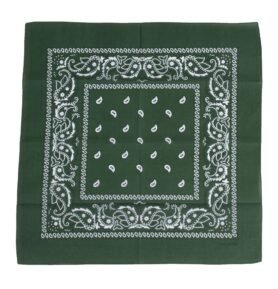 MFH šátek BANDANA 55x55 cm ZELENÁ/BÍLÁ