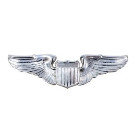 ROTHCO odznak U.S.A.F. PILOT WING STŘÍBRNÝ MATNÝ
