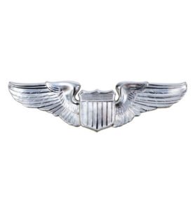 ROTHCO odznak U.S.A.F. PILOT WING STŘÍBRNÝ MATNÝ