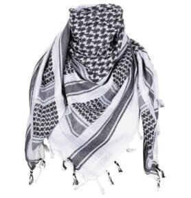 MFH šátek SHEMAGH bavlněný BÍLO-ČERNÝ