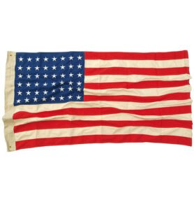 MIL-TEC vlajka USA 48 WWII hvězd VINTAGE bavlna vyšívaná 90x150 cm