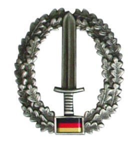 Bundeswehr odznak BW na baret KSK - Kommando-Spezial-Kräfte