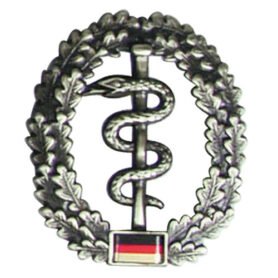 Bundeswehr odznak BW na baret Sanitätstruppe