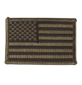 MIL-TEC nášivka US VLAJKA textil ZELENÁ