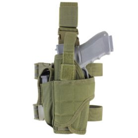 CONDOR OUTDOOR pouzdro pistolové LEVÉ stehenní TORNADO ZELENÉ