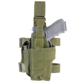 CONDOR OUTDOOR pouzdro pistolové LEVÉ stehenní TORNADO ZELENÉ