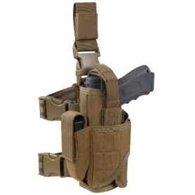 CONDOR OUTDOOR pouzdro pistolové LEVÉ stehenní TORNADO COYOTE BROWN