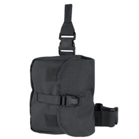 CONDOR OUTDOOR pouzdro RIG na plynovou masku stehenní ČERNÉ