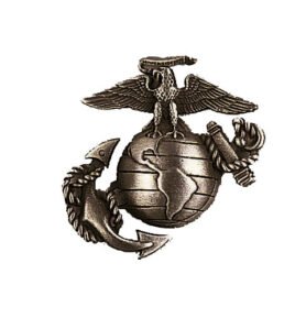 ROTHCO odznak USMC STŘÍBRNÝ MATNÝ