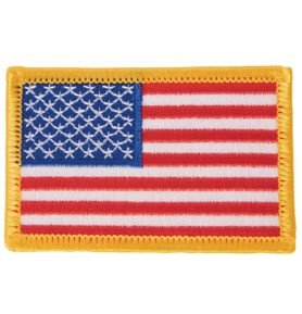 ROTHCO nášivka US vlajka 5 x 7,5 cm barevná žlutý lem