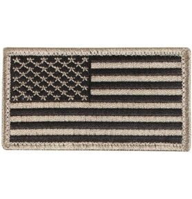 ROTHCO nášivka USA vlajka 4,5 x 8,5 cm ČERNÁ/KHAKI