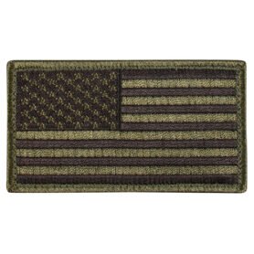 ROTHCO nášivka USA vlajka 4,5 x 8,5 cm ČERNÁ/ZELENÁ