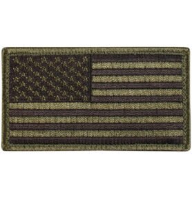 ROTHCO nášivka USA vlajka 4,5 x 8,5 cm ČERNÁ/ZELENÁ