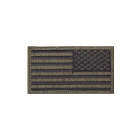 ROTHCO nášivka USA vlajka 4,5 x 8,5 cm reverzní ČERNÁ/ZELENÁ