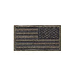 ROTHCO nášivka USA vlajka 4,5 x 8,5 cm reverzní ČERNÁ/ZELENÁ