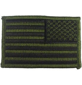 ROTHCO nášivka US vlajka reverzní 5 x 7,5 cm ZELENO-ČERNÁ