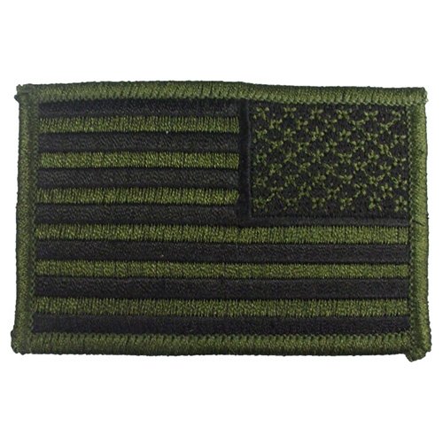 ROTHCO nášivka US vlajka reverzní 5 x 7,5 cm ZELENO-ČERNÁ