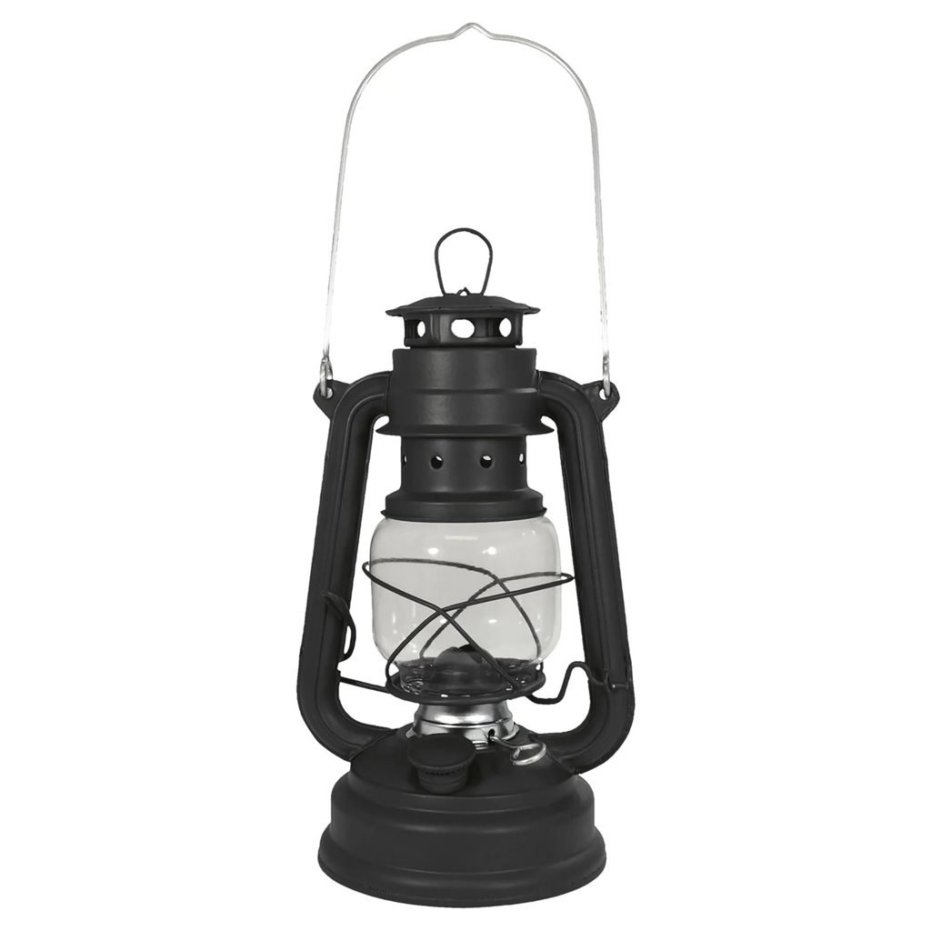 Origin Outdoors lampa petrolejová 25cm Hurricane ČERNÁ