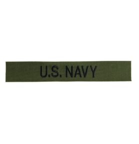 MILITARY RANGE nášivka "U.S. NAVY" černá niť OLIV