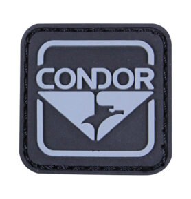 CONDOR OUTDOOR nášivka CONDOR 3x3 PVC ČERNÁ