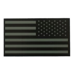 MILITARY RANGE nášivka IFF IR vlajka USA VELCRO reverzní ZELENÁ