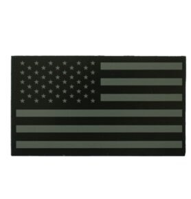 MILITARY RANGE nášivka IFF IR vlajka USA VELCRO ZELENÁ