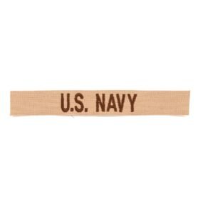 MILITARY RANGE nášivka "U.S. NAVY" DESERT