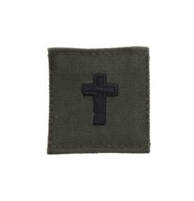 MILITARY RANGE nášivka VOJENSKÝ KNĚZ velcro ZELENÁ