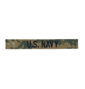 MILITARY RANGE nášivka "U.S. NAVY" MARPAT WOODLAND