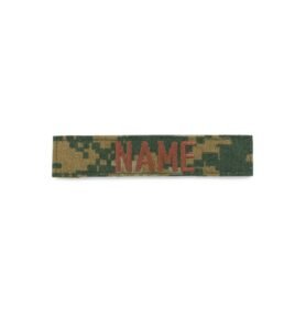 MILITARY RANGE nášivka jmenovka 3x "NAME" MARPAT WOODLAND