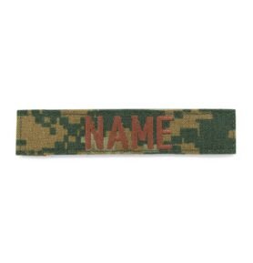 MILITARY RANGE nášivka jmenovka "NAME" 12,5 cm VELCRO MARPAT - DIGITAL WOODLAND