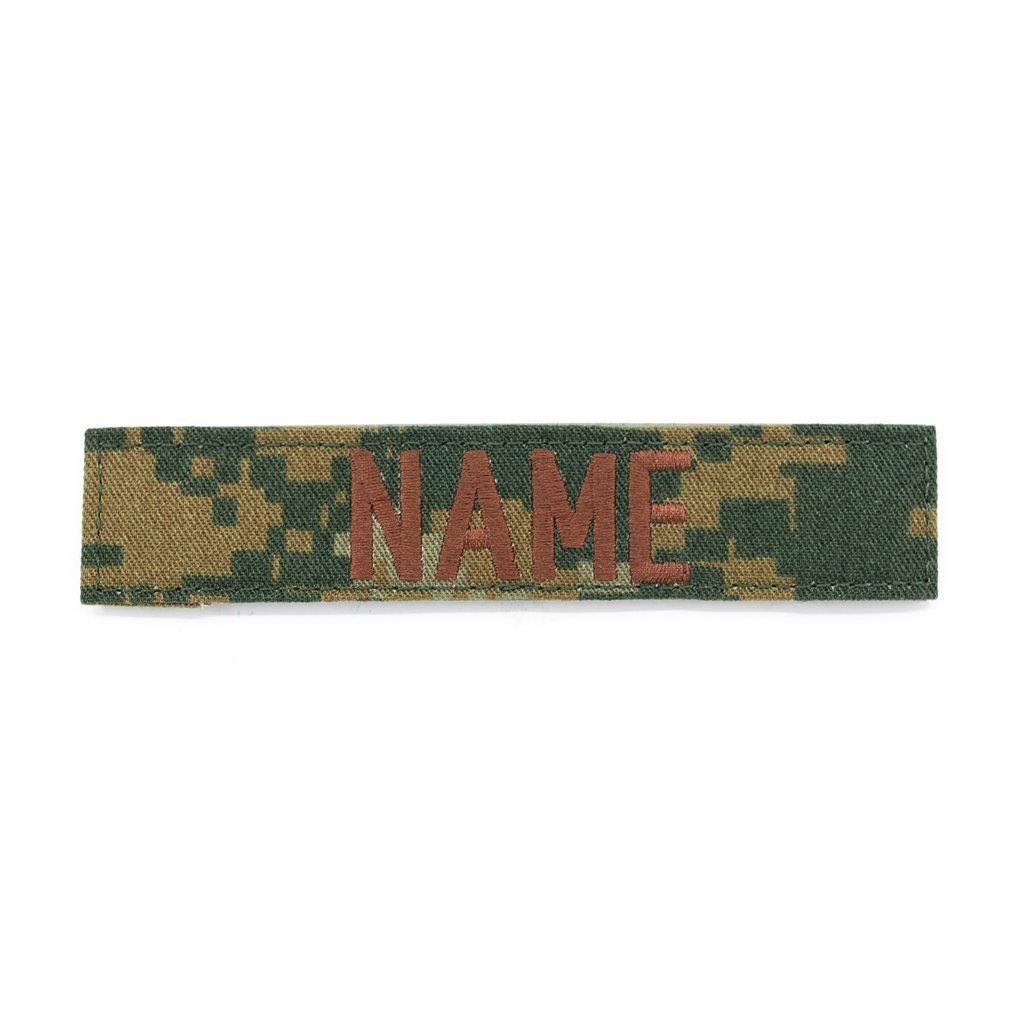 MILITARY RANGE nášivka jmenovka "NAME" 12,5 cm VELCRO MARPAT - DIGITAL WOODLAND