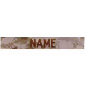 MILITARY RANGE nášivka jmenovka 3x "NAME" MARPAT DESERT