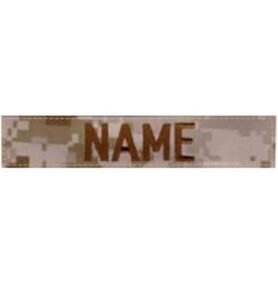 MILITARY RANGE nášivka jmenovka "NAME" 12,5 cm VELCRO MARPAT DESERT