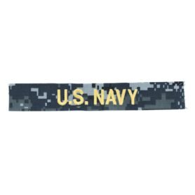 MILITARY RANGE nášivka "U.S.NAVY" zlatá niť DIGITAL NAVY