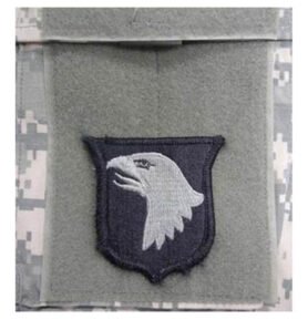 MILITARY RANGE nášivka 101st AIRBORNE DIVISION VELCRO - FOLIAGE