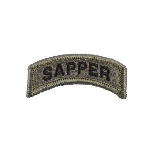 MILITARY RANGE nášivka oblouček SAPPER Tab VELCRO - FOLIAGE