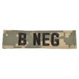 MILITARY RANGE nášivka krevní skupina B NEG VELCRO ACU DIGITAL