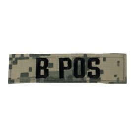 MILITARY RANGE nášivka krevní skupina B POS VELCRO ACU DIGITAL