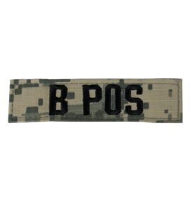 MILITARY RANGE nášivka krevní skupina B POS VELCRO ACU DIGITAL