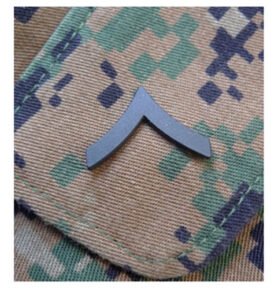 Odznak hodnostní USMC - PFC. pár - ČERNÝ